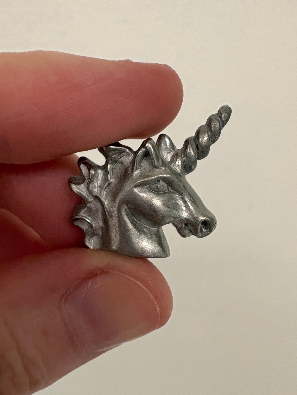 Vintage Oceanart Canada Pewter Unicorn Head Pin